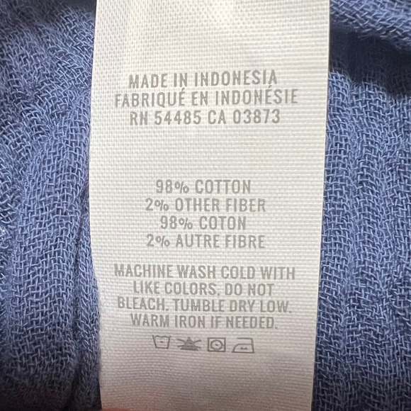 Aerie Women's Blue Metallic Stripe Drawstring Shorts Size M Medium New NWT - Picture 7 of 15